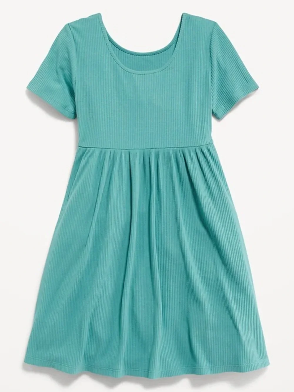 Old Navy Girls Short Sleeve Rib-Knit Dress, Size Medium (8)